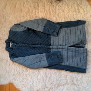XS Denim Patchwork Quilted Madewell Jacket